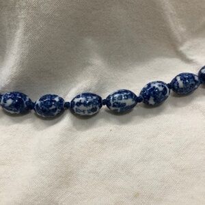 Vintage ceramic bead necklace
